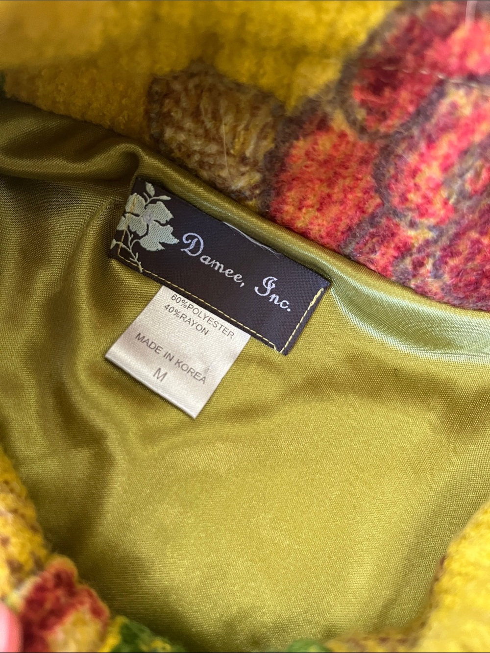 Yellow Floral Jacket with Ruffle Detail - Picture 2 of 10